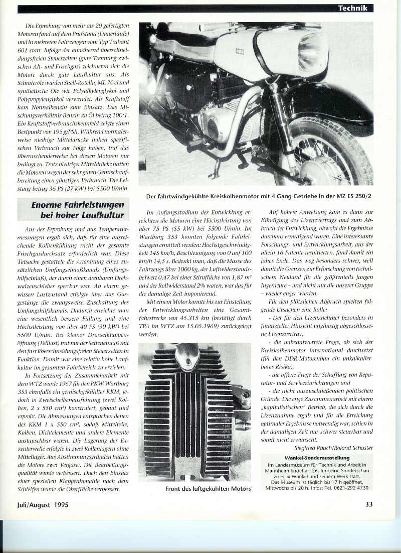 Zurück zur Historie MZ-Wankel