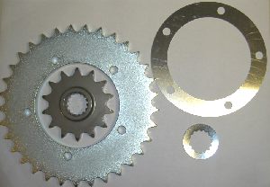 Kettenradsatz (ohne Kette abgebildet)