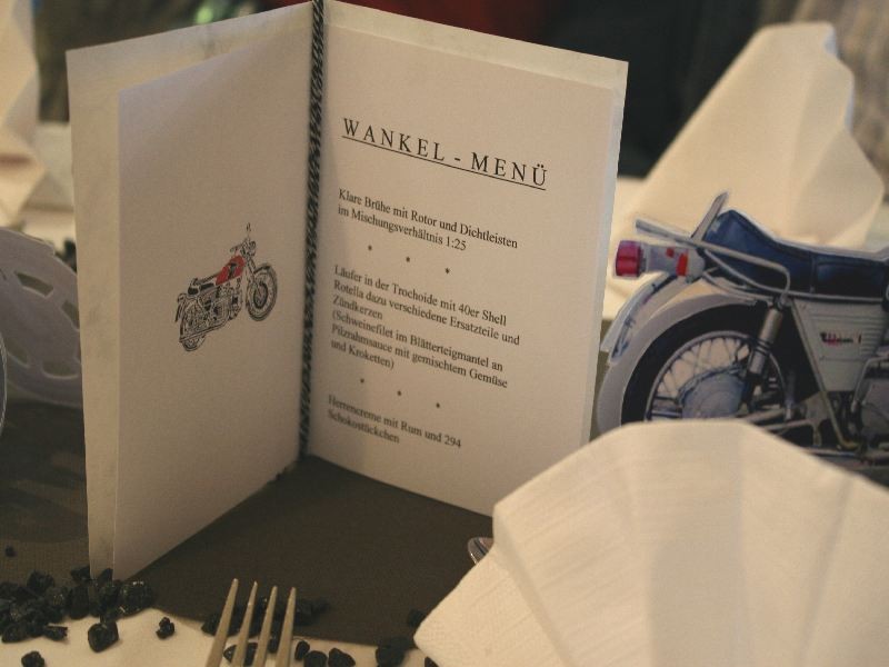 Speisekarte f&uuml;r Wankelfahrer
