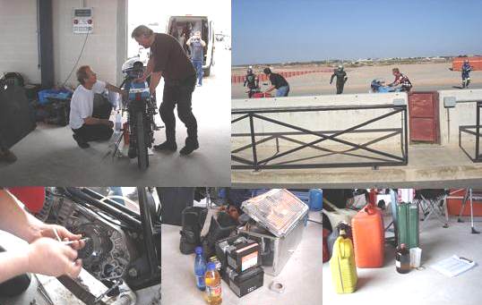 Rennvorbereitungen im Fahrerlager